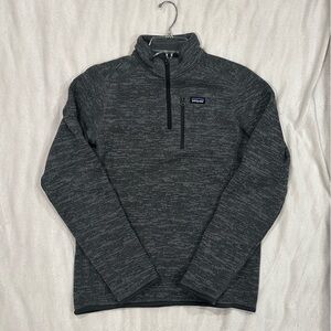 PATAGONIA boys kids Better Sweater 1/4 zip fleece XXL 16-18 gray